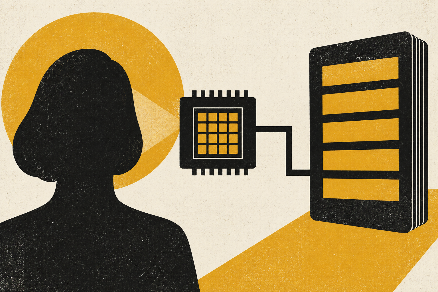 Camera sensor and separate permission record beside a portrait