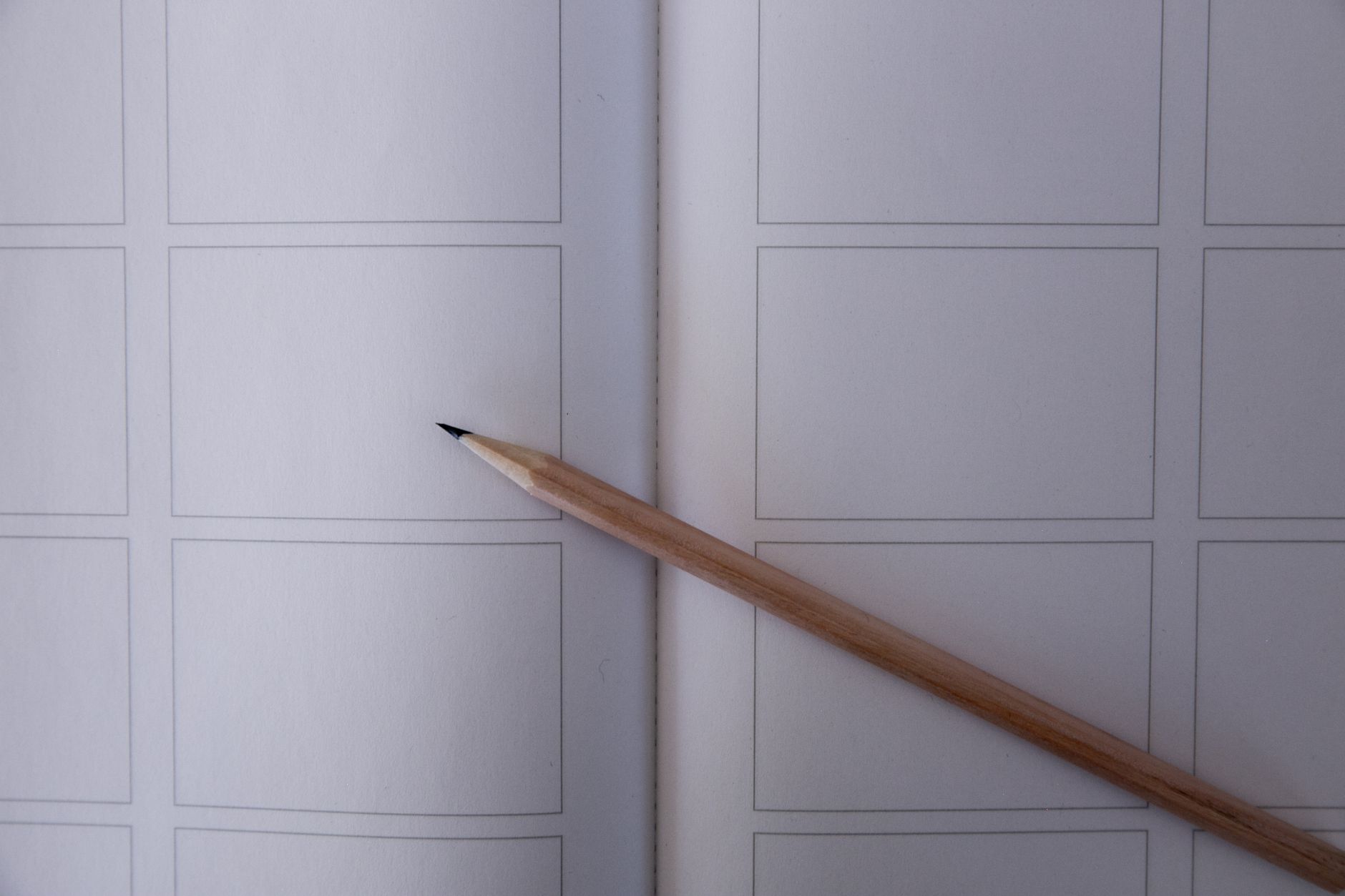 Storyboard sheets being reviewed in an animation studio