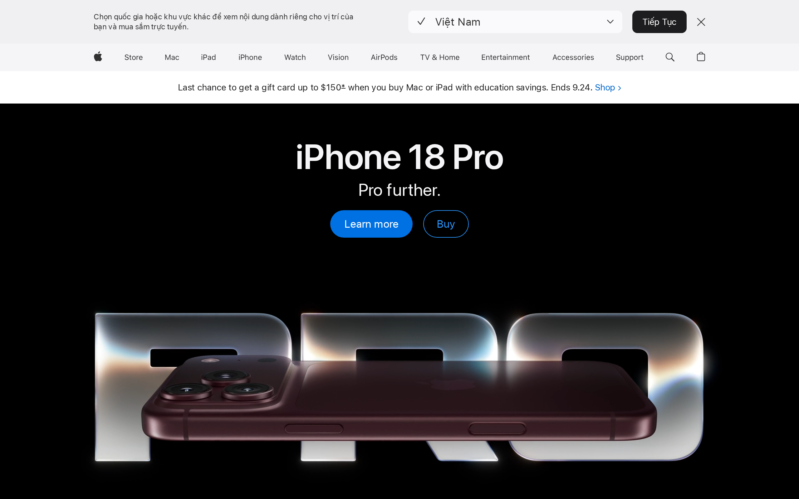 Apple consumer products home page
